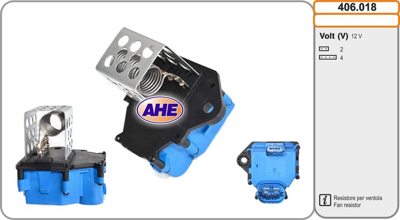 AHE 406.018 Додатковий резистор, електродвигун вентилятора радіатора 406018: Купити в Україні - Добра ціна на EXIST.UA!
