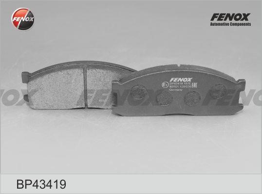 Fenox BP43419 Гальмівні колодки, комплект BP43419: Купити в Україні - Добра ціна на EXIST.UA!