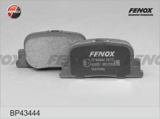 Fenox BP43444 Гальмівні колодки, комплект BP43444: Купити в Україні - Добра ціна на EXIST.UA!