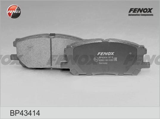 Fenox BP43414 Гальмівні колодки, комплект BP43414: Купити в Україні - Добра ціна на EXIST.UA!