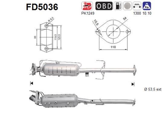 As FD5036 Протисажний/пиловий фільтр, система відведення ВГ FD5036: Купити в Україні - Добра ціна на EXIST.UA!