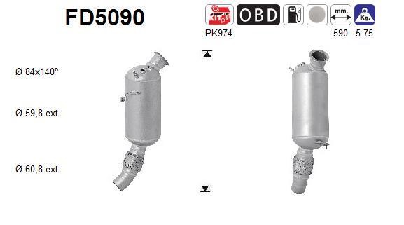 As FD5090 Протисажний/пиловий фільтр, система відведення ВГ FD5090: Купити в Україні - Добра ціна на EXIST.UA!
