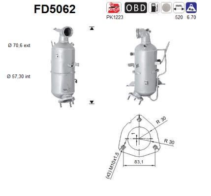 As FD5062 Протисажний/пиловий фільтр, система відведення ВГ FD5062: Купити в Україні - Добра ціна на EXIST.UA!