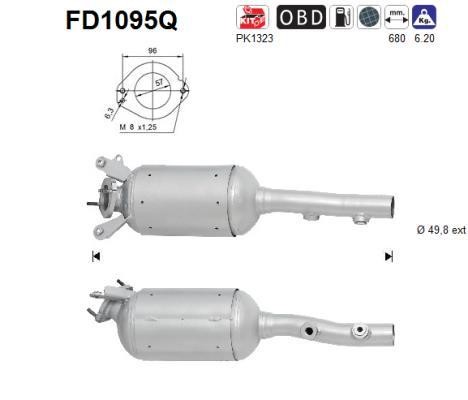 As FD1095Q Протисажний/пиловий фільтр, система відведення ВГ FD1095Q: Купити в Україні - Добра ціна на EXIST.UA!