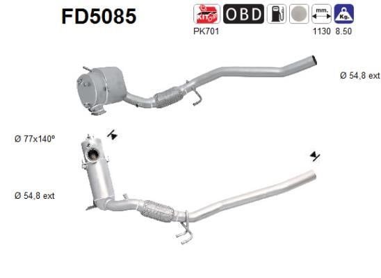As FD5085 Протисажний/пиловий фільтр, система відведення ВГ FD5085: Купити в Україні - Добра ціна на EXIST.UA!