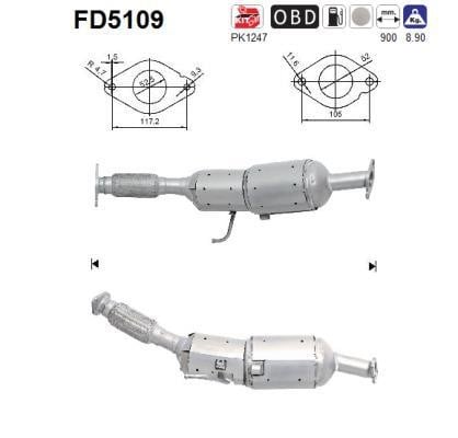 As FD5109 Протисажний/пиловий фільтр, система відведення ВГ FD5109: Купити в Україні - Добра ціна на EXIST.UA!