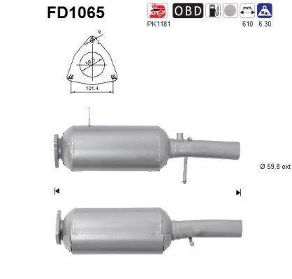 As FD1065 Протисажний/пиловий фільтр, система відведення ВГ FD1065: Купити в Україні - Добра ціна на EXIST.UA!