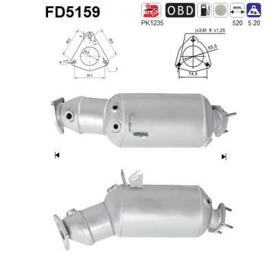 As FD5159 Протисажний/пиловий фільтр, система відведення ВГ FD5159: Купити в Україні - Добра ціна на EXIST.UA!