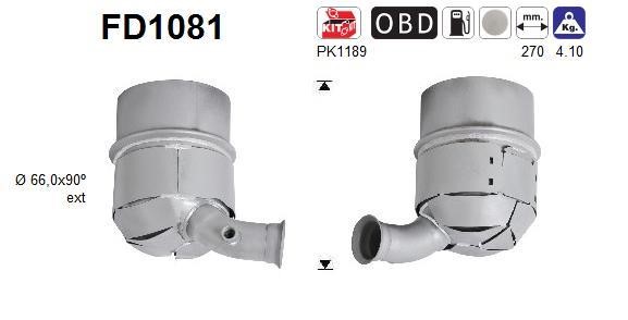 As FD1081 Протисажний/пиловий фільтр, система відведення ВГ FD1081: Купити в Україні - Добра ціна на EXIST.UA!