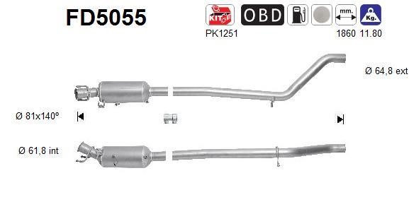 As FD5055 Протисажний/пиловий фільтр, система відведення ВГ FD5055: Купити в Україні - Добра ціна на EXIST.UA!