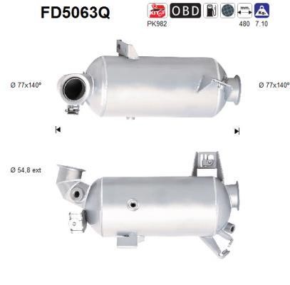As FD5063Q Протисажний/пиловий фільтр, система відведення ВГ FD5063Q: Купити в Україні - Добра ціна на EXIST.UA!