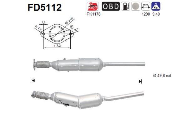 As FD5112 Протисажний/пиловий фільтр, система відведення ВГ FD5112: Купити в Україні - Добра ціна на EXIST.UA!