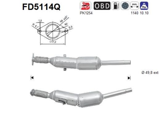 As FD5114Q Протисажний/пиловий фільтр, система відведення ВГ FD5114Q: Купити в Україні - Добра ціна на EXIST.UA!