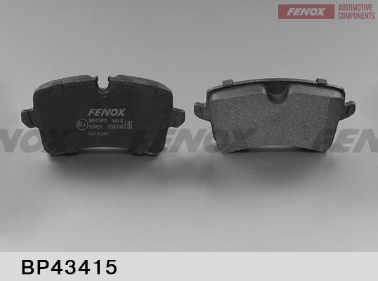 Fenox BP43415 Гальмівні колодки, комплект BP43415: Купити в Україні - Добра ціна на EXIST.UA!
