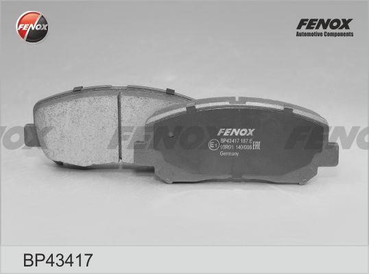 Fenox BP43417 Гальмівні колодки, комплект BP43417: Купити в Україні - Добра ціна на EXIST.UA!