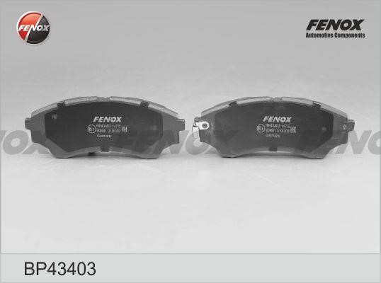 Fenox BP43403 Гальмівні колодки, комплект BP43403: Купити в Україні - Добра ціна на EXIST.UA!