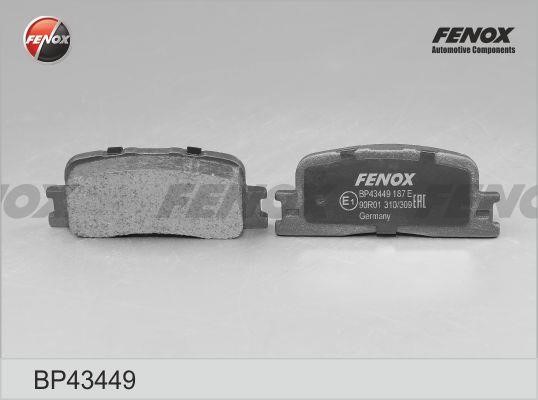 Fenox BP43449 Гальмівні колодки, комплект BP43449: Купити в Україні - Добра ціна на EXIST.UA!