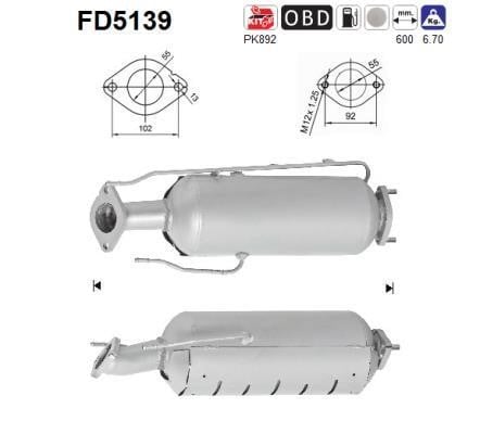 As FD5139 Протисажний/пиловий фільтр, система відведення ВГ FD5139: Купити в Україні - Добра ціна на EXIST.UA!