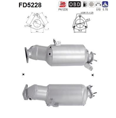 As FD5228 Протисажний/пиловий фільтр, система відведення ВГ FD5228: Купити в Україні - Добра ціна на EXIST.UA!