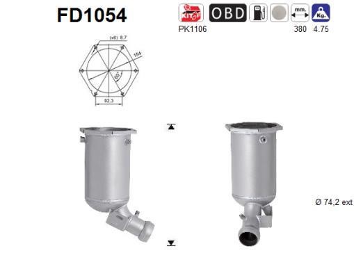 As FD1054 Фільтр сажевий DPF FD1054: Купити в Україні - Добра ціна на EXIST.UA!