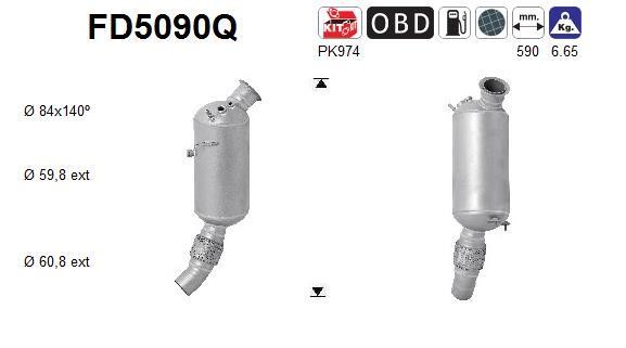 As FD5090Q Протисажний/пиловий фільтр, система відведення ВГ FD5090Q: Купити в Україні - Добра ціна на EXIST.UA!