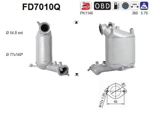 As FD7010Q Фільтр FD7010Q: Купити в Україні - Добра ціна на EXIST.UA!