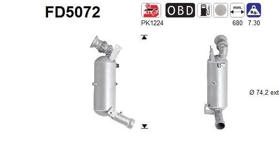 As FD5072 Протисажний/пиловий фільтр, система відведення ВГ FD5072: Купити в Україні - Добра ціна на EXIST.UA!