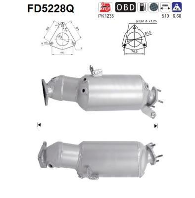 As FD5228Q Протисажний/пиловий фільтр, система відведення ВГ FD5228Q: Купити в Україні - Добра ціна на EXIST.UA!