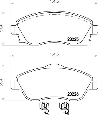 Don PCP1033 Гальмівні колодки, комплект PCP1033: Купити в Україні - Добра ціна на EXIST.UA!