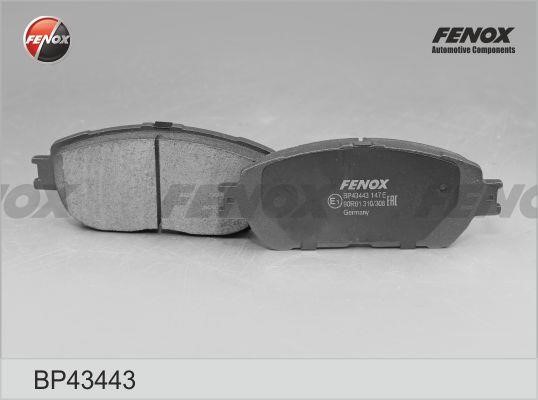 Fenox BP43443 Гальмівні колодки, комплект BP43443: Купити в Україні - Добра ціна на EXIST.UA!