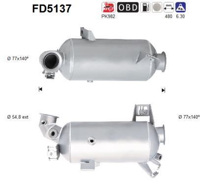 As FD5137 Протисажний/пиловий фільтр, система відведення ВГ FD5137: Купити в Україні - Добра ціна на EXIST.UA!