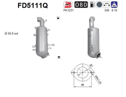 As FD5111Q Протисажний/пиловий фільтр, система відведення ВГ FD5111Q: Приваблива ціна - Купити в Україні на EXIST.UA!