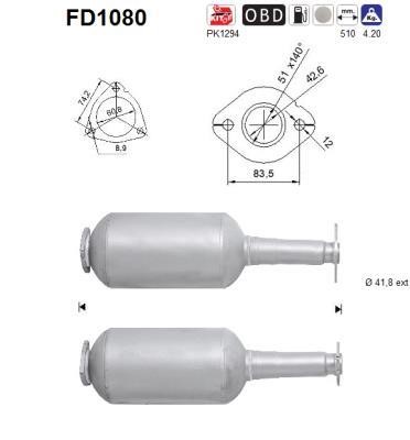 As FD1080 Протисажний/пиловий фільтр, система відведення ВГ FD1080: Купити в Україні - Добра ціна на EXIST.UA!