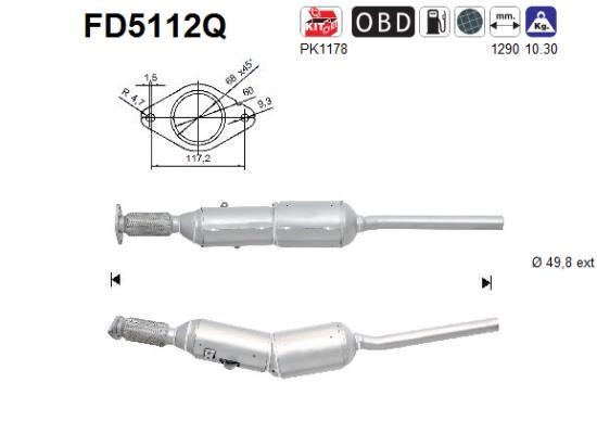 As FD5112Q Протисажний/пиловий фільтр, система відведення ВГ FD5112Q: Купити в Україні - Добра ціна на EXIST.UA!