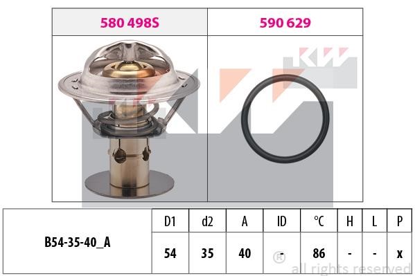 KW 580498 Термостат 580498: Купити в Україні - Добра ціна на EXIST.UA!