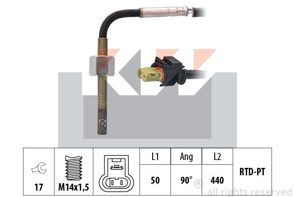 KW 422 308 Датчик температури відпрацьованих газів 422308: Приваблива ціна - Купити в Україні на EXIST.UA!