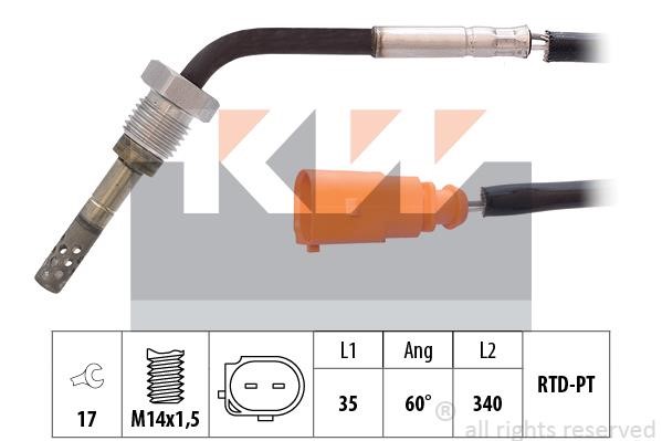 KW 422 274 Датчик температури відпрацьованих газів 422274: Купити в Україні - Добра ціна на EXIST.UA!