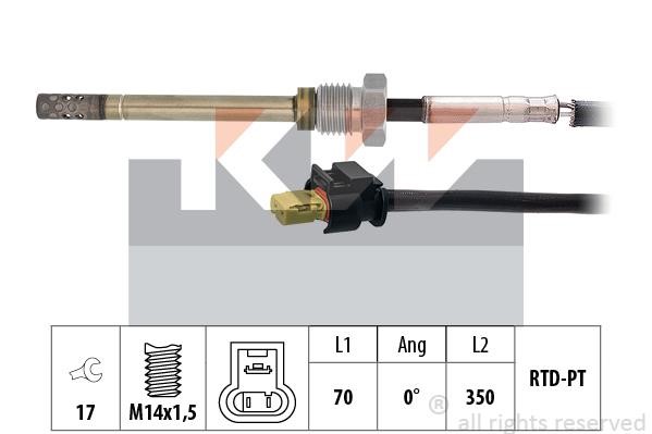 KW 422 208 Датчик температури відпрацьованих газів 422208: Купити в Україні - Добра ціна на EXIST.UA!