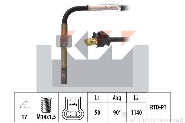 KW 422 302 Датчик температури відпрацьованих газів 422302: Купити в Україні - Добра ціна на EXIST.UA!