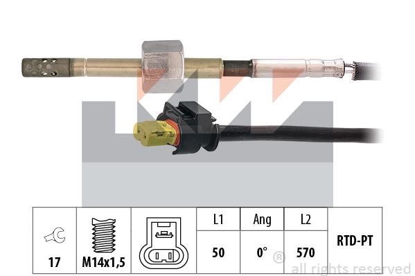 KW 422 299 Датчик температури відпрацьованих газів 422299: Купити в Україні - Добра ціна на EXIST.UA!