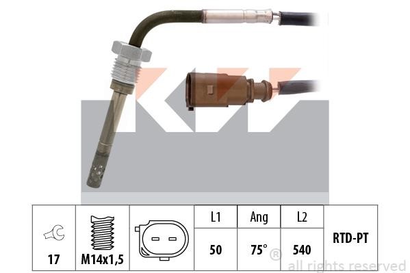 KW 422 018 Датчик температури відпрацьованих газів 422018: Купити в Україні - Добра ціна на EXIST.UA!