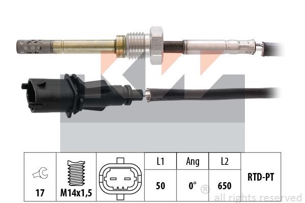 KW 422 134 Датчик температури відпрацьованих газів 422134: Купити в Україні - Добра ціна на EXIST.UA!