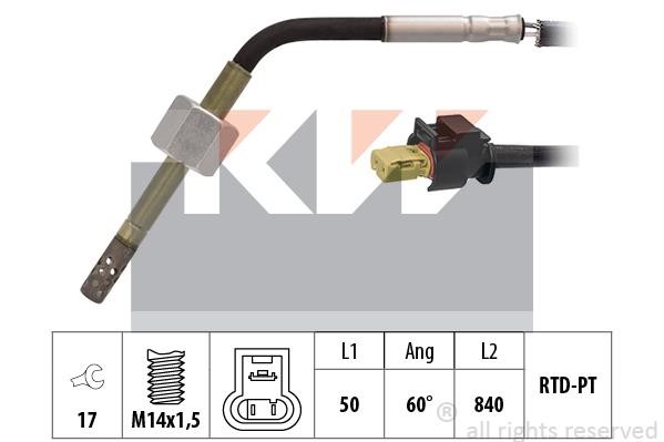 KW 422 303 Датчик температури відпрацьованих газів 422303: Купити в Україні - Добра ціна на EXIST.UA!
