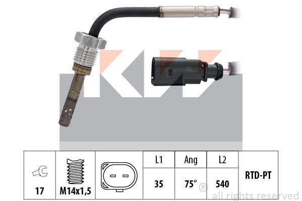 KW 422 162 Датчик температури відпрацьованих газів 422162: Купити в Україні - Добра ціна на EXIST.UA!