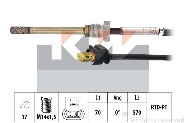 KW 422 201 Датчик температури відпрацьованих газів 422201: Купити в Україні - Добра ціна на EXIST.UA!