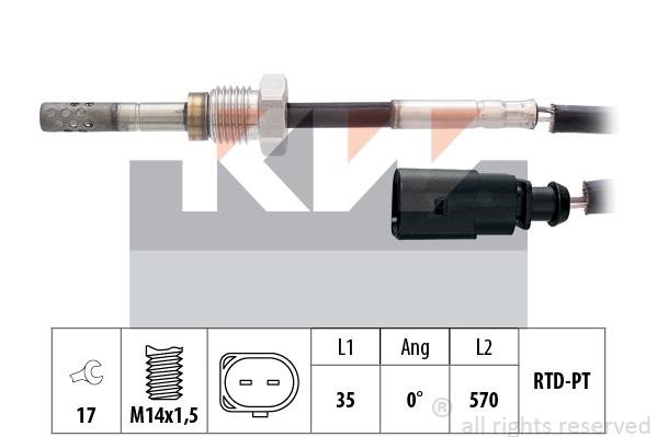 KW 422 318 Датчик температури відпрацьованих газів 422318: Купити в Україні - Добра ціна на EXIST.UA!