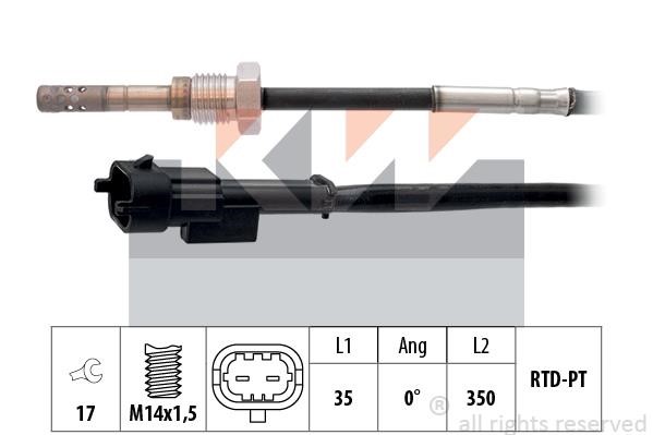 KW 422 128 Датчик температури відпрацьованих газів 422128: Приваблива ціна - Купити в Україні на EXIST.UA!