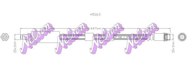 Kawe H5163 Гальмівний шланг H5163: Купити в Україні - Добра ціна на EXIST.UA!