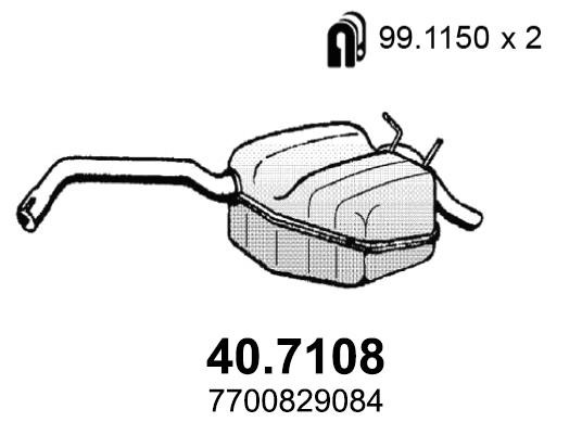 Asso 40.7108 Амортизатор 407108: Купити в Україні - Добра ціна на EXIST.UA!