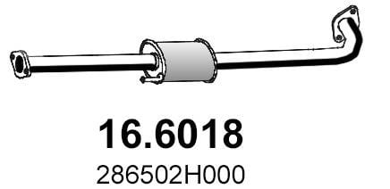Asso 16.6018 Проміжний глушник 166018: Купити в Україні - Добра ціна на EXIST.UA!
